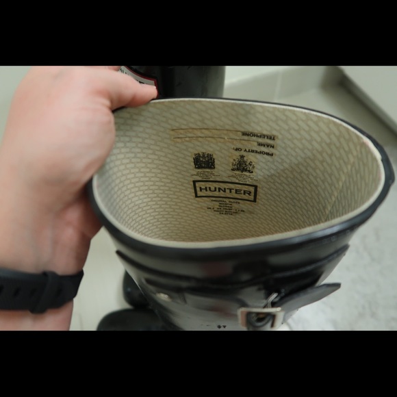 Hunter boots tall black gloss - Picture 4 of 5